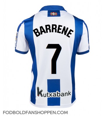 Real Sociedad Ander Barrenetxea #7 Hjemmebanetrøje 2024-25 Kortærmet